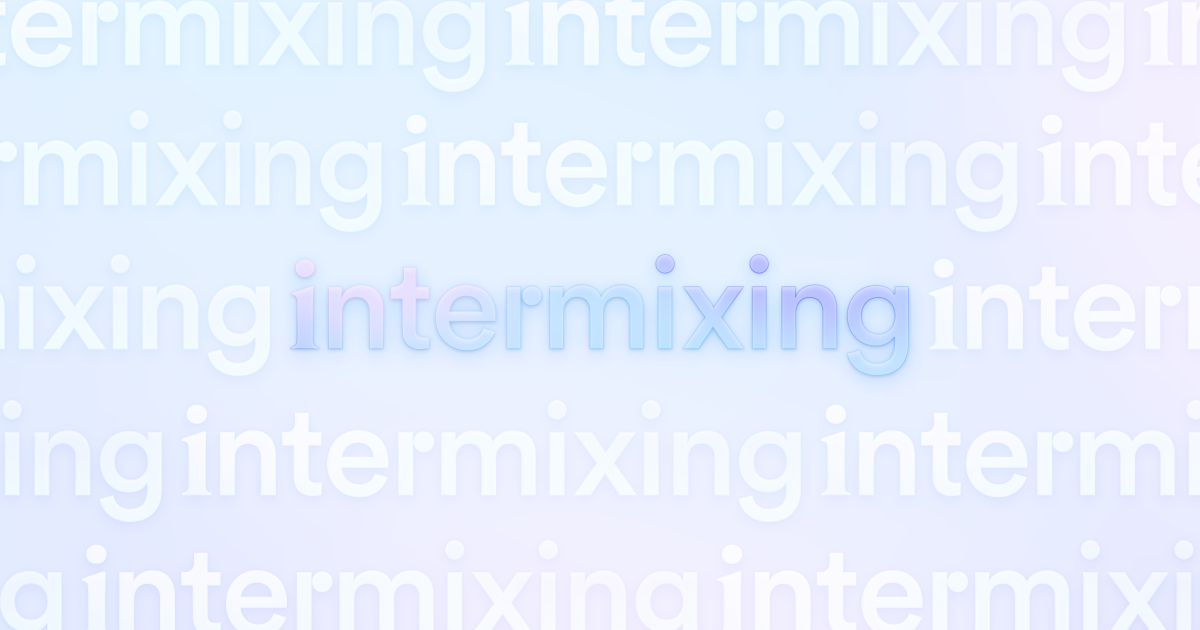 intermixing